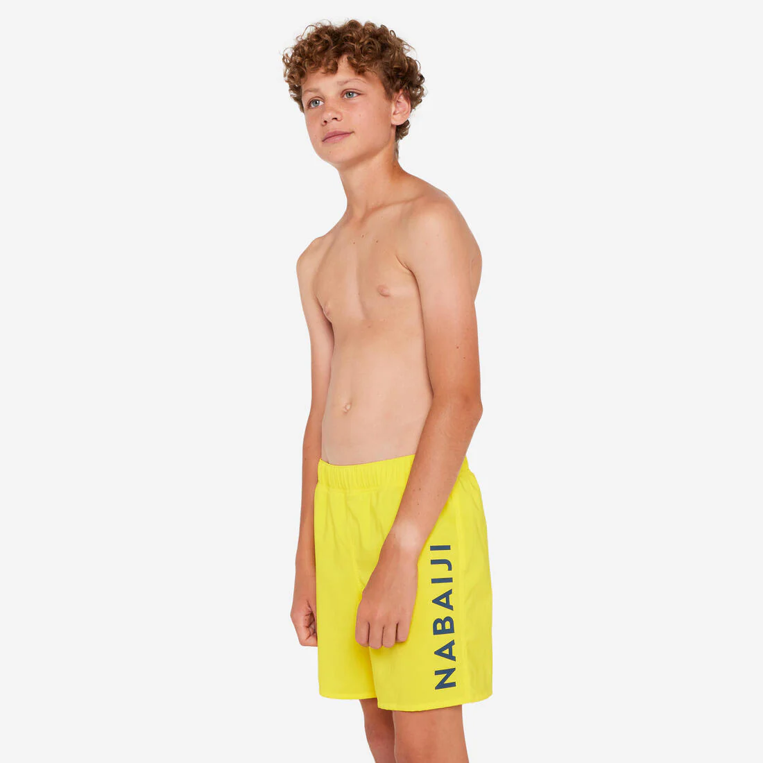 Bañador Bermudas Natación 100 Niño Amarillo - Image 2