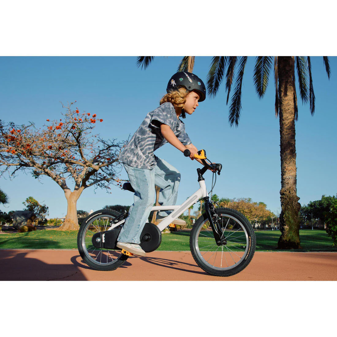 Bicicleta Niños 16 Pulgadas 4-6 años Discover 100 Blanco - Image 15