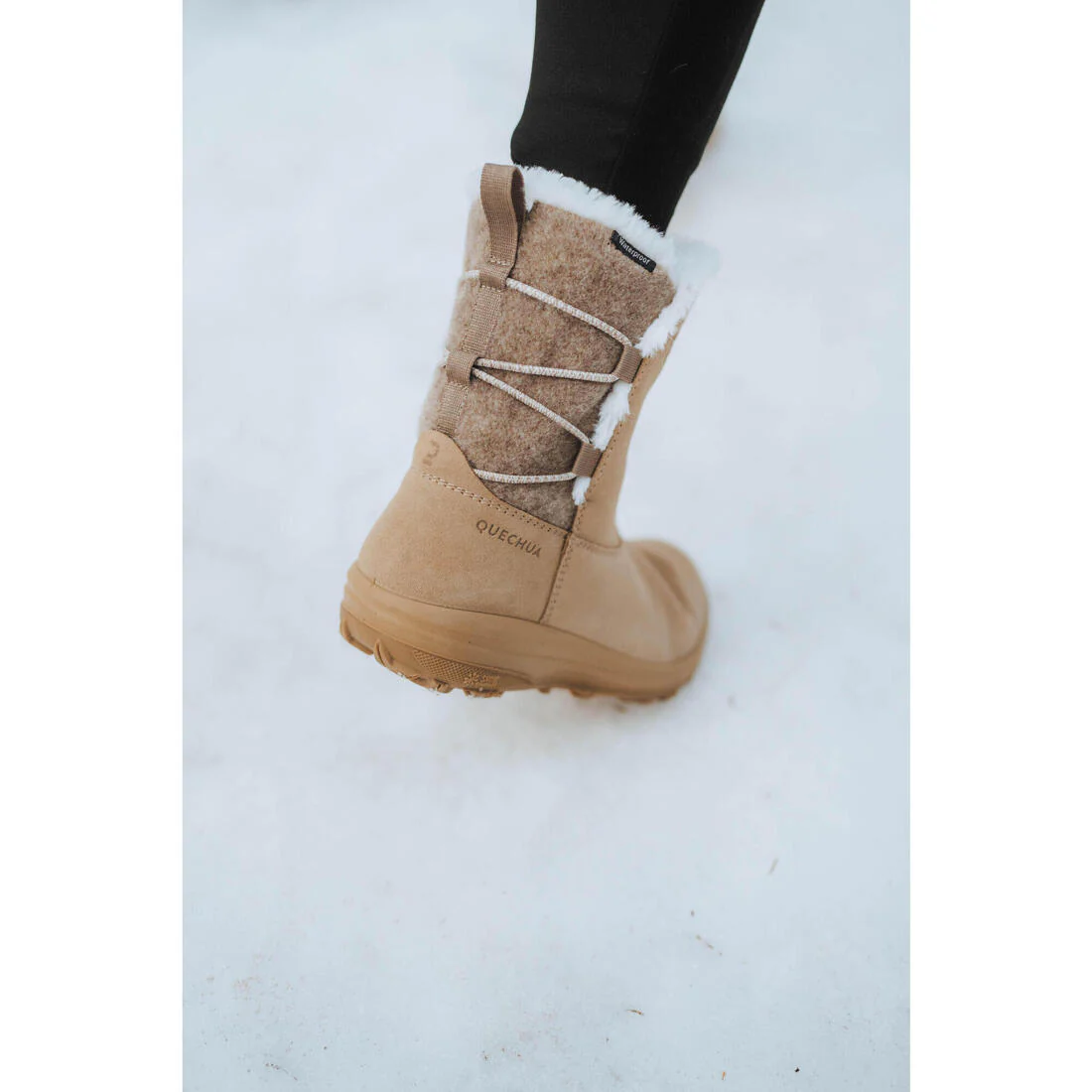 Botas de nieve y apreski impermeables de piel Mujer Quechua SH500 - Image 11