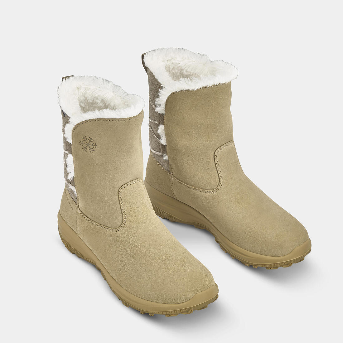 Botas de nieve y apreski impermeables de piel Mujer Quechua SH500 - Image 2