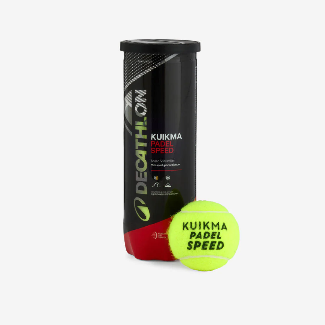 Cajón de 24 tubos de 3 pelotas de pádel presurizadas Kuikma PB Speed - Image 3