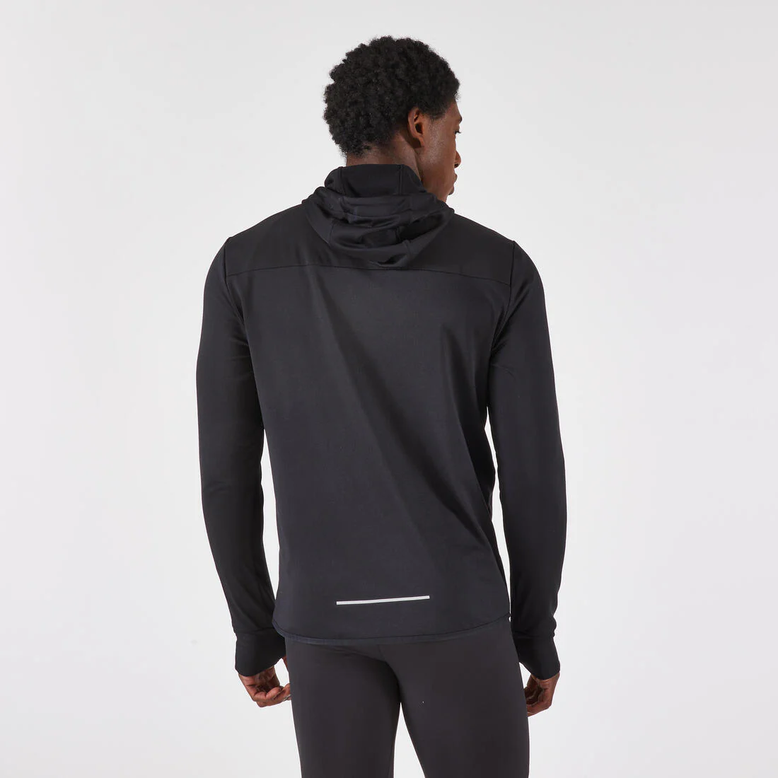 Chaqueta cálida de running Hombre - KIPRUN Run 100 Warm Negro - Image 2
