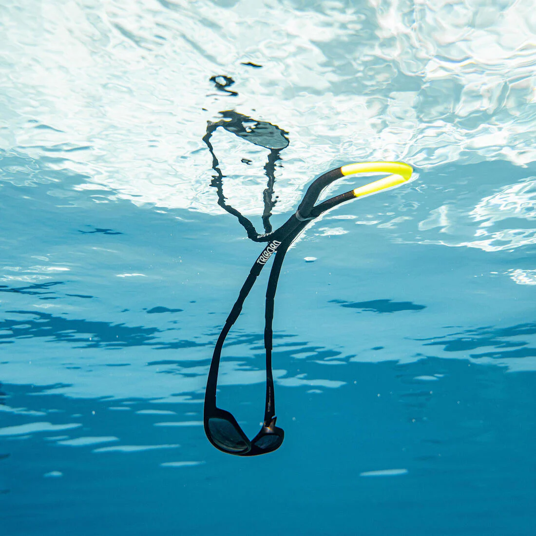 Cordón flotante gafas de sol Adulto negro amarillo - Image 11