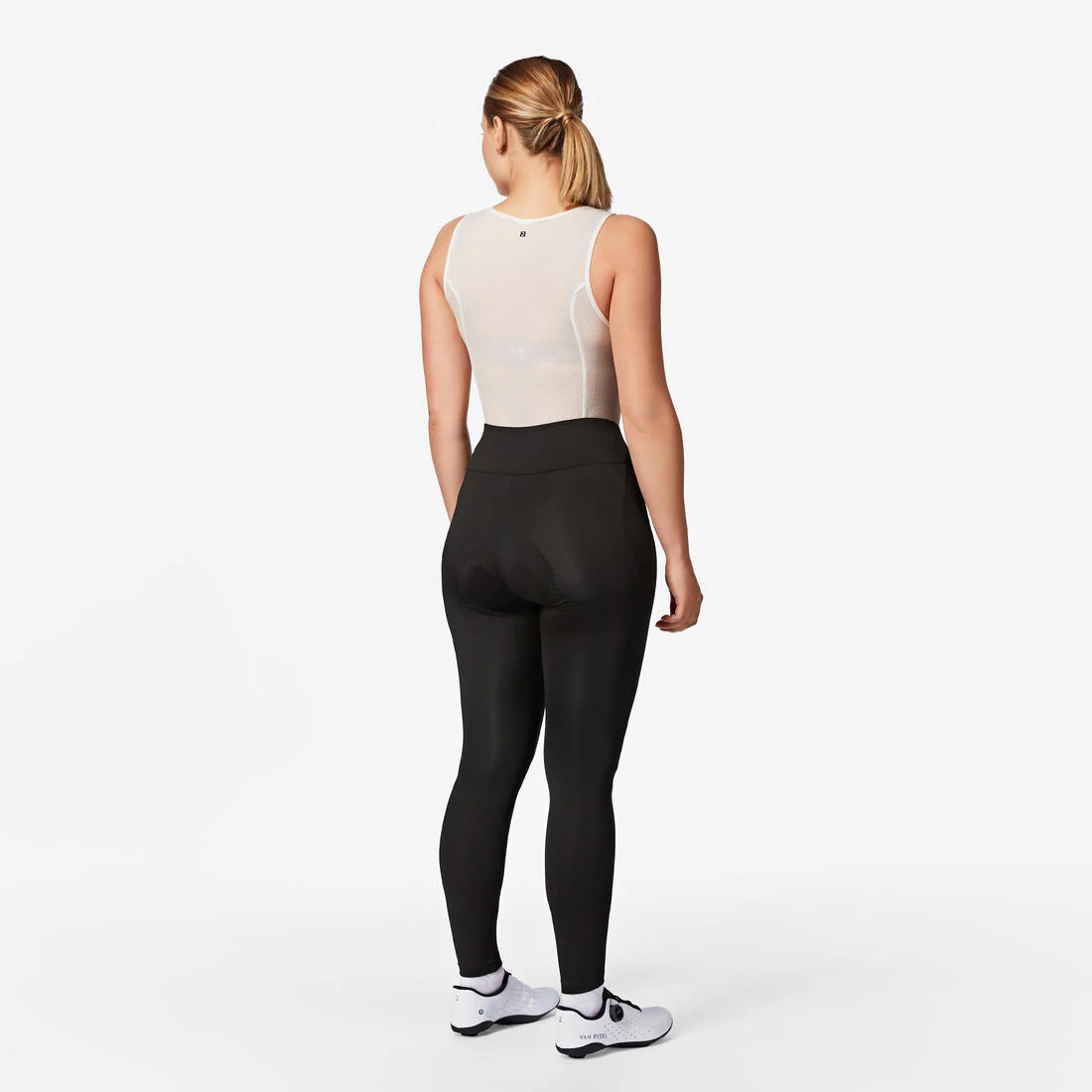Culotte ciclismo largo sin tirantes mujer Essential negro - Image 2