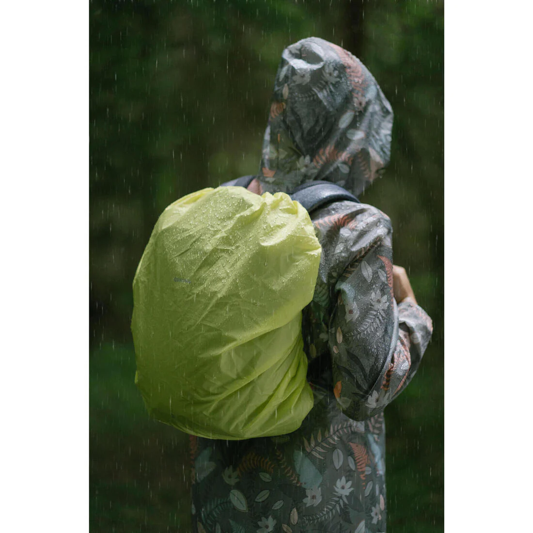 Funda para la lluvia mochila de senderismo 10 -20L, verde - Image 5