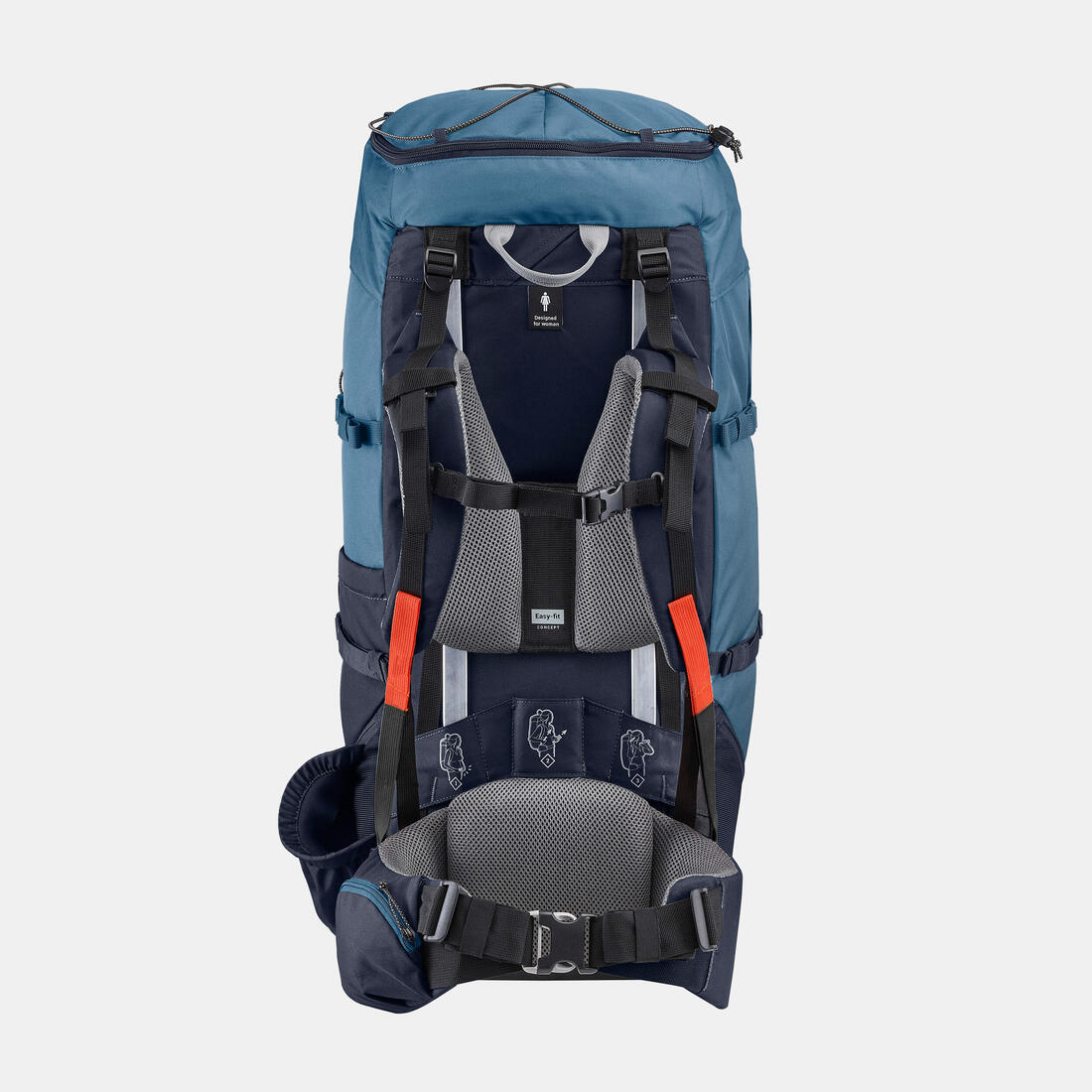 Mochila de montaña y trekking 60L Mujer Forclaz Trek100 - Image 3