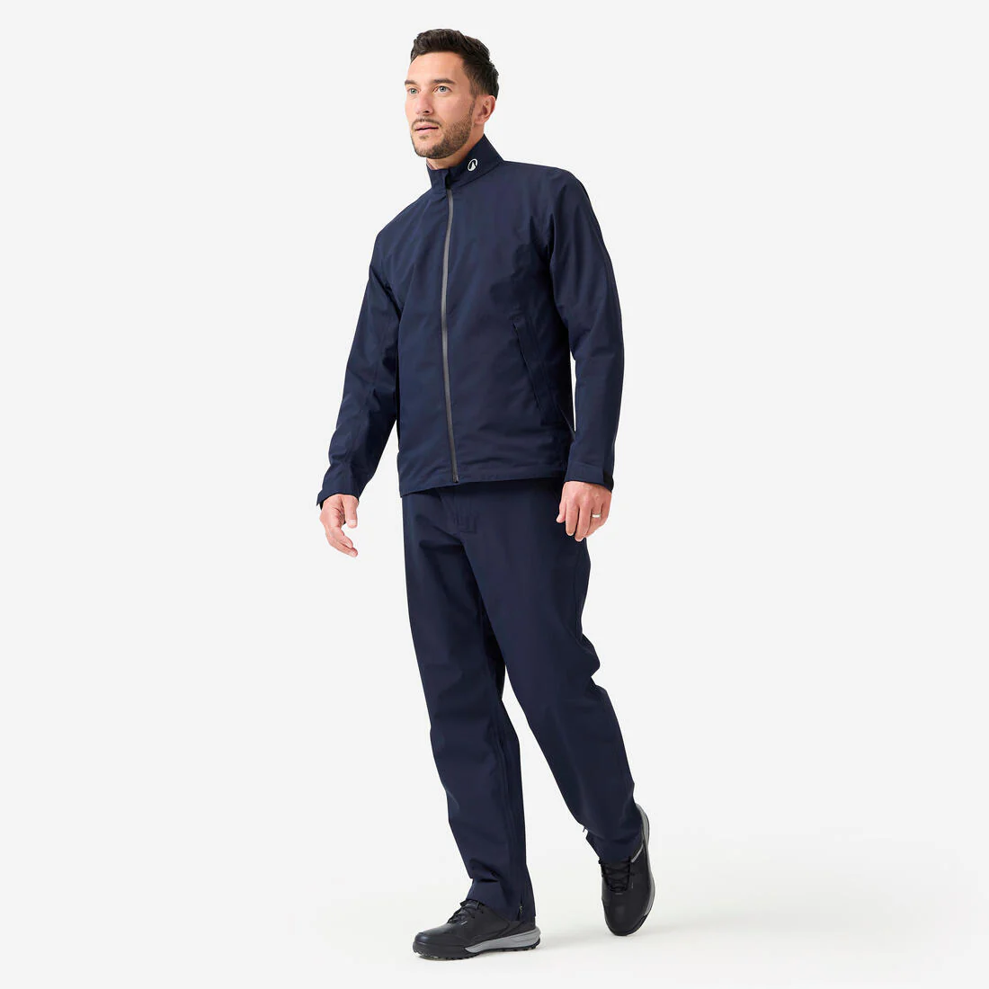 Pantalón de lluvia de golf impermeable Hombre, RW500 azul marino - Image 2