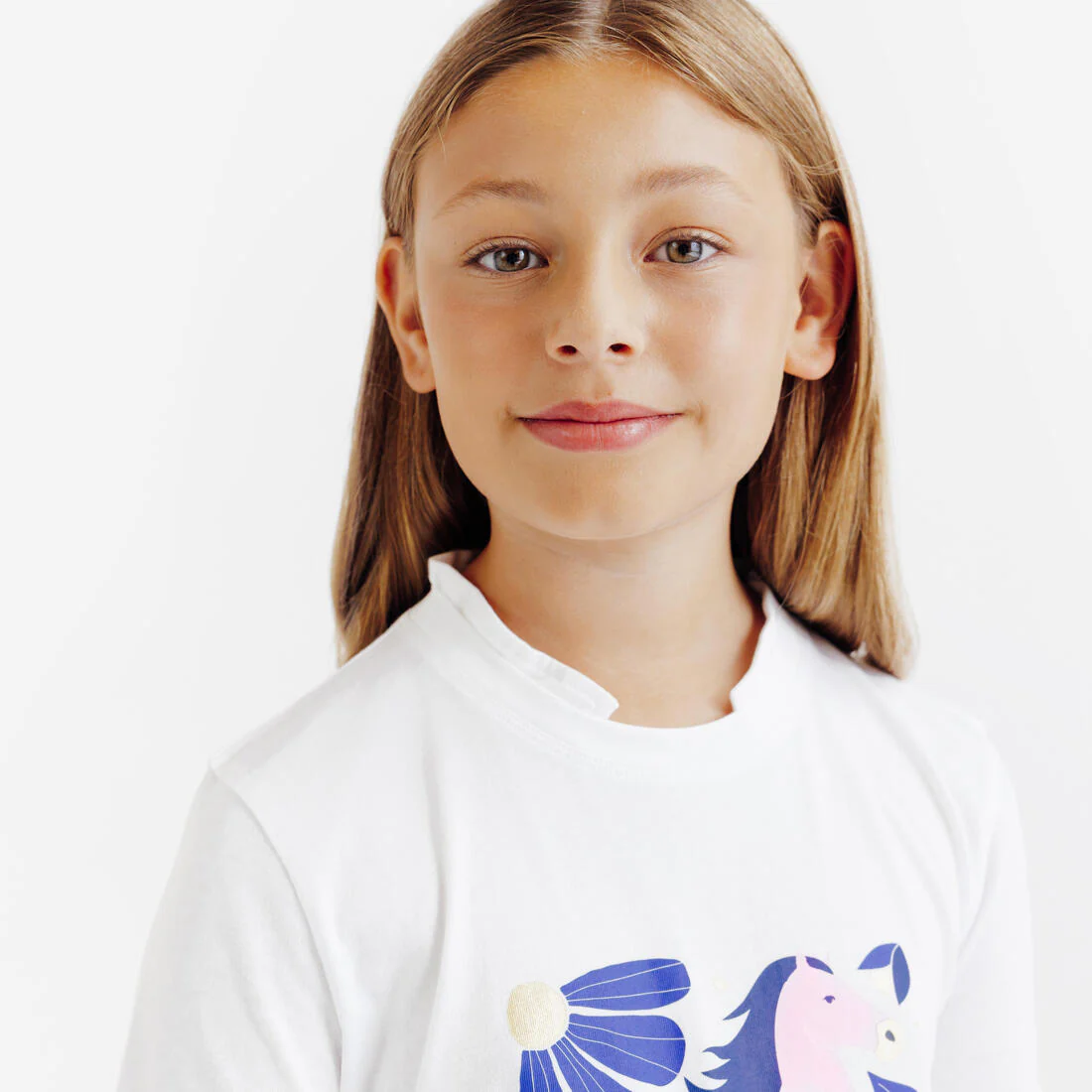 Polo Equitación Magic Niños Blanco Estampado Manga Corta - Image 5