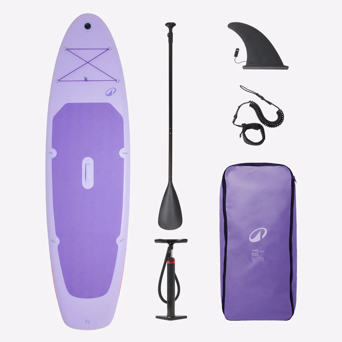 Tabla paddle surf hinchable 100 10'6 1-2 Personas (Hasta 130kg) Violeta