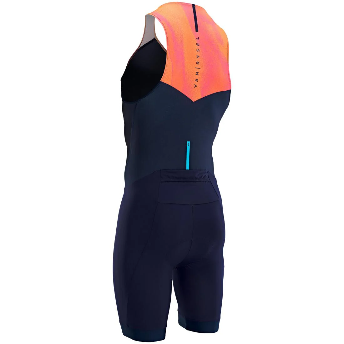 Tritraje Triatlón SD Hombre Azul Marino Naranja Corta Distancia - Image 2