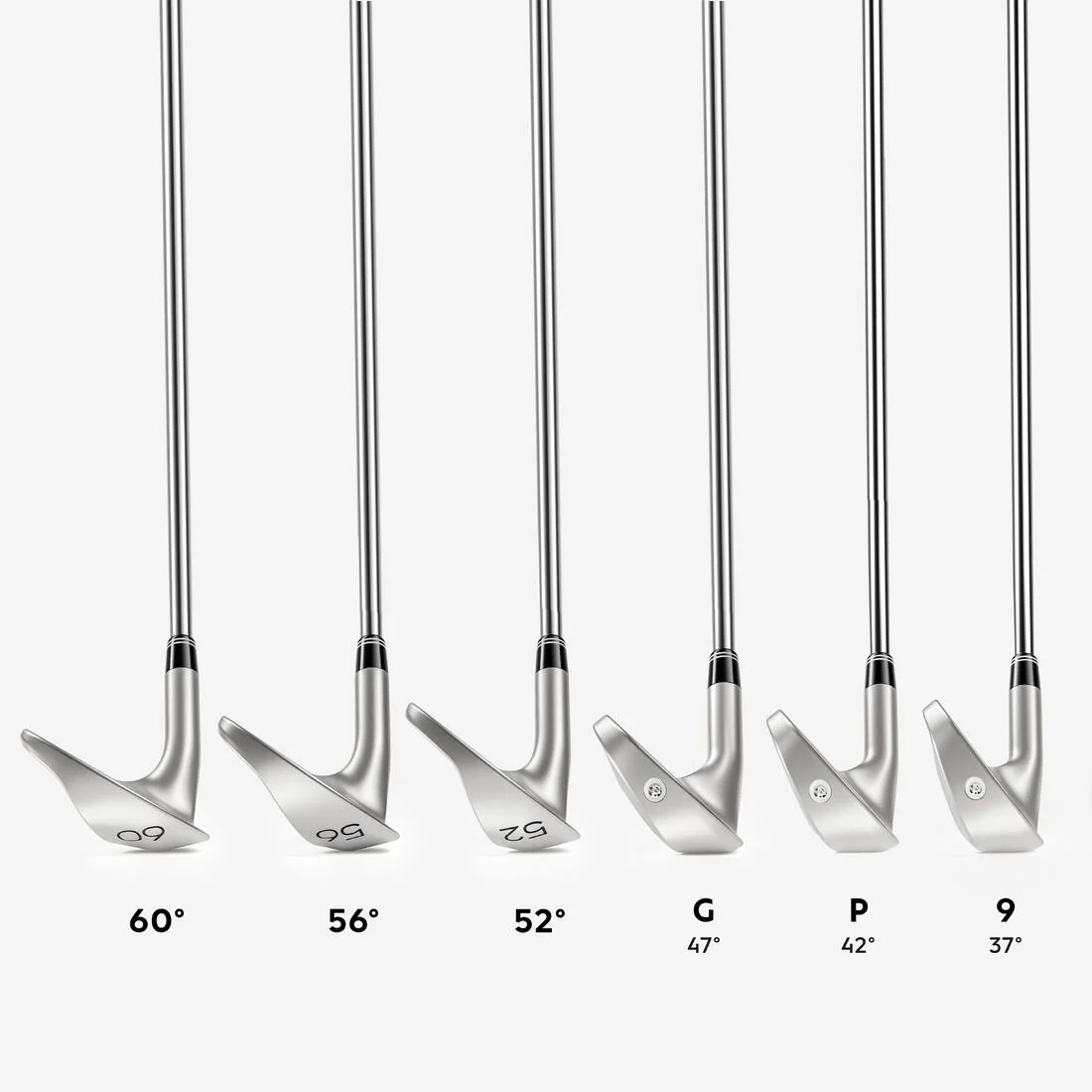 Wedge de golf diestro talla 2 acero REGULAR, 500 - Image 4