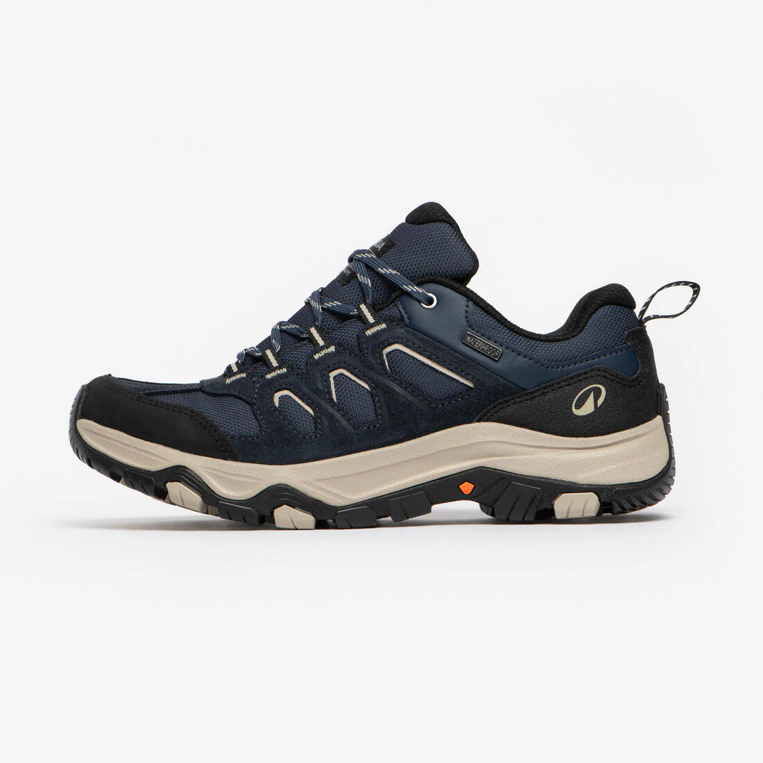 Zapatillas caña baja impermeables de senderismo mujer - MH500 negro